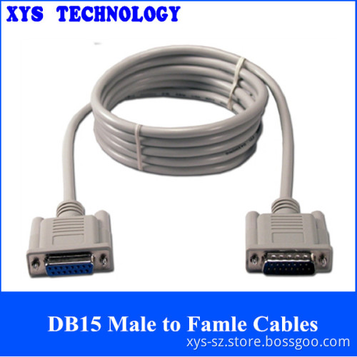 3ft Grey DB15 Extension Cables M-F High Quality Cables Manufacturer
